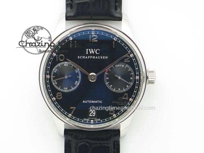 MIROTIME 0428 Portuguese Tourbillon Power Reserve Moonphase SS Black Dial Gold Numbers On Black Leather Strap RelaxedFit 7320